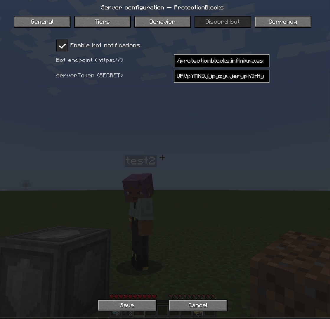 Discord bot tab